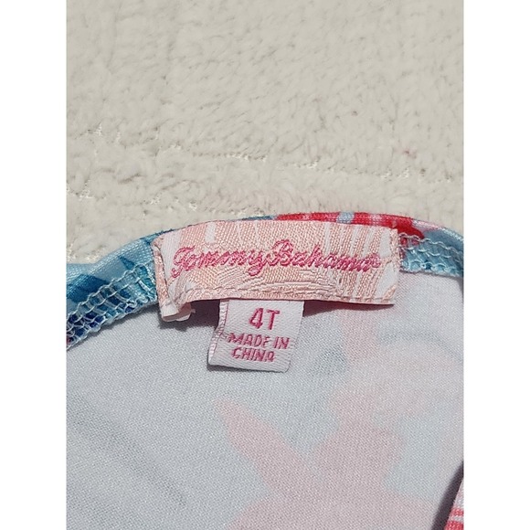 Lot of 2 Girls Dresses Size 4T Tommy Bahama Dress Ruffles Summer Beach Floral - Picture 10 of 10